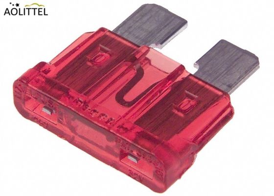 Automotive Plug-in Type Plastic Housing 10A Red Medium Size ATC Auto Blade Fuse With Zinc Or Aluminum Alloy