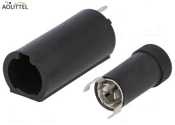 Shocksafe Cylindrical Vertical 5x20mm PCB Fuse Holder PTF-45 10 Amps 250 Volt With Screw Cap 10 mm Pin Spacing