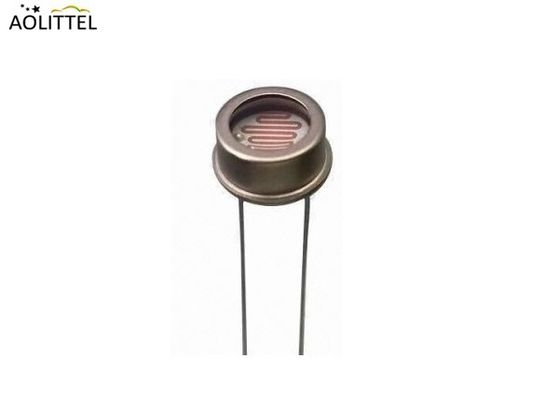 Dia 5mm Metal Encapsulation LDR Photoresistor Light Sensor With Dark Resistance 0.2-20 MOhm