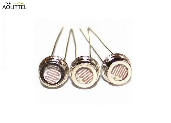Dia 5mm Metal Encapsulation LDR Photoresistor Light Sensor With Dark Resistance 0.2-20 MOhm