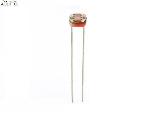 Moisture Resistance 7mm Ceramic Plastic Encapsulated CdS Photoconductive Cell For Photoresistor Photo Sensor
