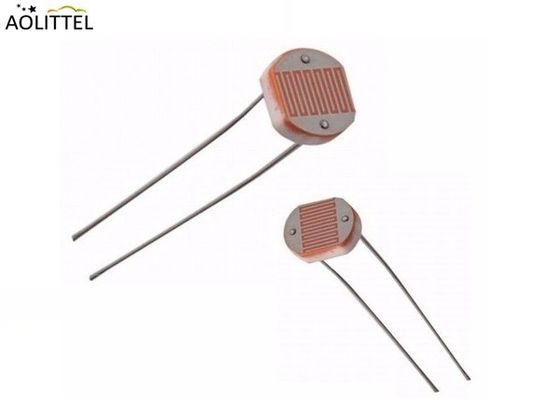 Moisture Resistance 7mm Ceramic Plastic Encapsulated CdS Photoconductive Cell For Photoresistor Photo Sensor