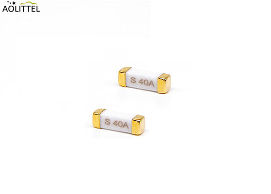 10.25x3.2mm Brick High Inrush Type Surface Mount Fast Blow Ceramic Tube Fuse 125VAC With Max. Current 30A