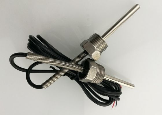 Water Temp Measurement 1/2" NPT Thread 50mm Screw Type Micro Temperature Sensor 10K With 1m Shielded Cable UL2464 22AWG