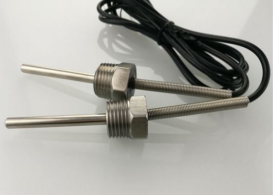 Water Temp Measurement 1/2" NPT Thread 50mm Screw Type Micro Temperature Sensor 10K With 1m Shielded Cable UL2464 22AWG