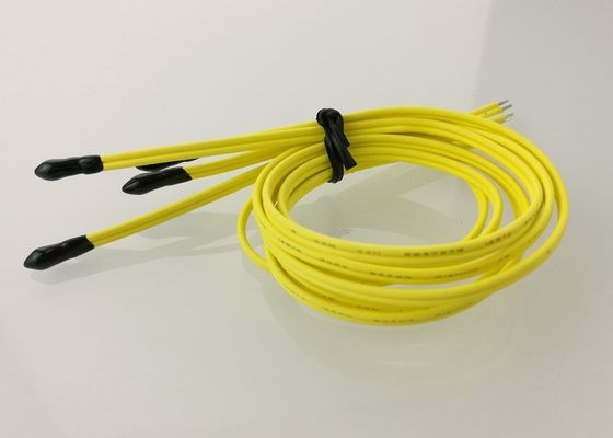AEC-Q200 Thermally Conductive Epoxy Sealed Bead NTC Thermistor 30KOhm 3950 With UL4411 24AWG 2C 125C 300V Cable