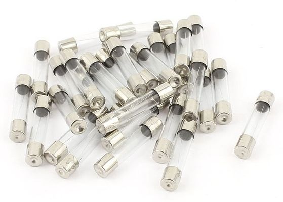 6.35x30mm Quick Blow Fast Acting Car Glass Tube Fuse 6.3Amp 250VAC 125VAC For Inline PCB Mount Fuse Holder Clip