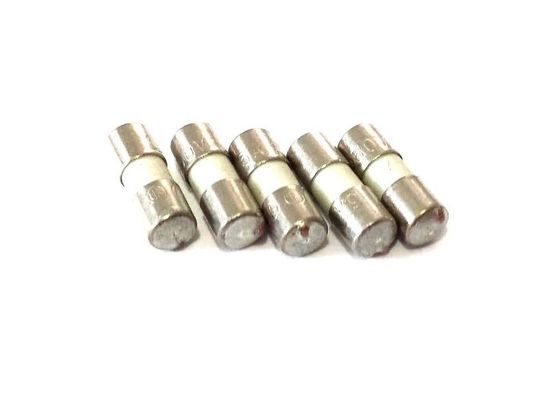 Quick Response Axial Leaded Non-Resettable One Time Ceramic Tube Fuse 2.5A 250VAC With 3.6x10mm Fast Blow Single Cap