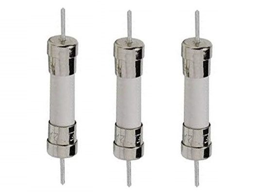 High Breaking Capacity 6.35x32mm Time Delay Cylindrical Ceramic Tube Fuse Link 10A 250V 6x30mm Slow Blow For Lighting