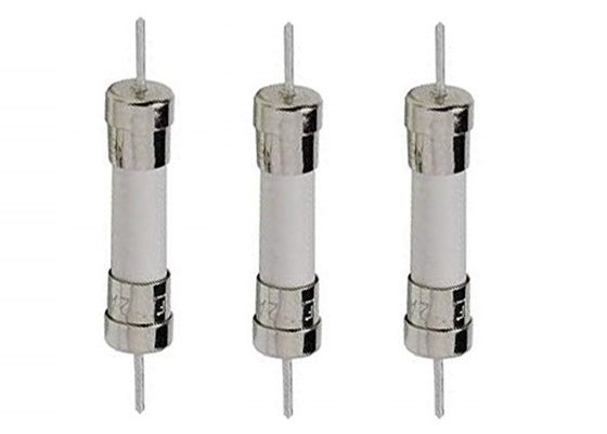 High Breaking Capacity 6.35x32mm Time Delay Cylindrical Ceramic Tube Fuse Link 10A 250V 6x30mm Slow Blow For Lighting