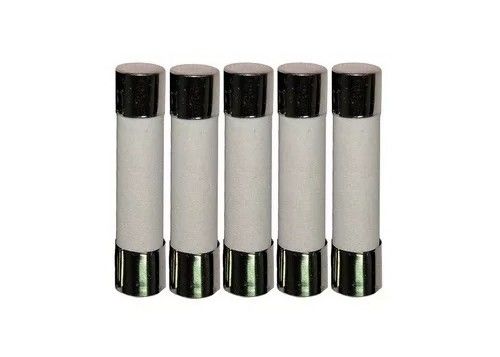 High Breaking Capacity 6.35x32mm Time Delay Cylindrical Ceramic Tube Fuse Link 10A 250V 6x30mm Slow Blow For Lighting