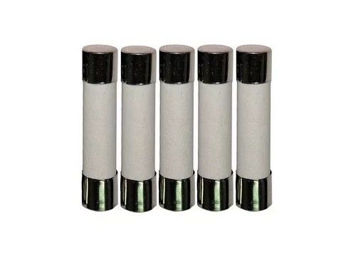 High Breaking Capacity 6.35x32mm Time Delay Cylindrical Ceramic Tube Fuse Link 10A 250V 6x30mm Slow Blow For Lighting