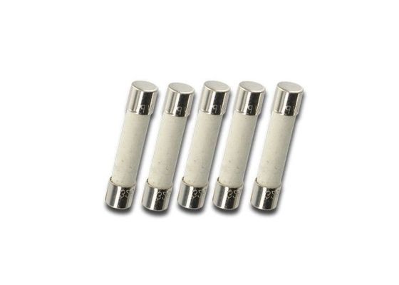 5.2x20mm Fast Acting Ceramic Tube Fuse 250VAC 3A With Alloy Element Nickel Plated Brass Cap For Big Current Application