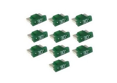 Low Back Profile Micro Auto Car Mini Blade Fuse 30A 58V Green For Infiniti Subaru Acura Mazda Automotive