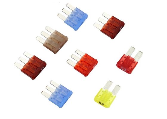 Narrow Foot Insert Insurance Ultra-small Automotive Blade Fuses 32V 10A Red For Ford Tap Adapter Mini Blade Fuse Holder