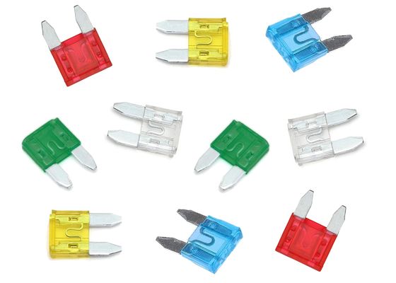 ISO8820-3 Standard BFMN-1225 Automotive Car ATM Mini Blade Fuse 25A 32V Natural 11mm For In-line Fuse Holder Adapter