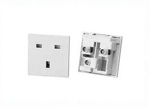 BSI Approved RB-02 British Socket Female Outlet 3 Pole 13A 250V UK Wall Panel Power Electrical Plugs And Sockets BS 1363