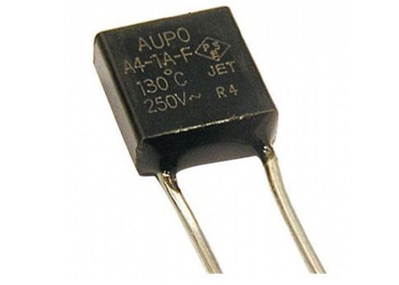 Aupo Thermal Cutoff Fuse TF 115℃ 250V 1A A2-1A-F Square Alloy Temperature Fuse With UL CUL VDE PSE CCC KTL Certificates