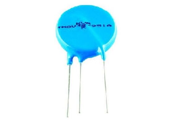 Low Leakage Current 14mm Disc 3Pin Metal Oxide Varistor TMOV 300Vac Thermally Protected With Thermal Cutoff TCO