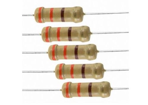 Miniature CFR Carbon Film Fixed Resistor 0.5W 1WS 330R 5% 350V Axial Leaded Khaki 9032 3.2x9mm