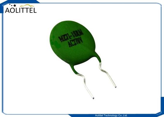 Silicone Coated Informing Degaussing PTC Thermistor MZ71-18RM AC270V 14mm 18Ohm TC 60C For Color TV