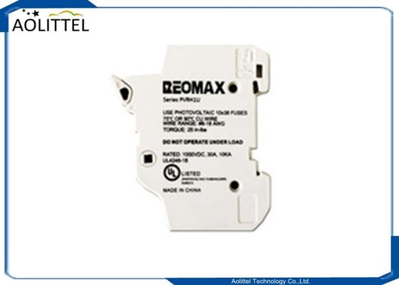 Power Safe 1 Pole 30A Rail Mount Fuse Holder PVRH1U For Ceramic Tube Solar PV Cartridge Fuse 1000VDC