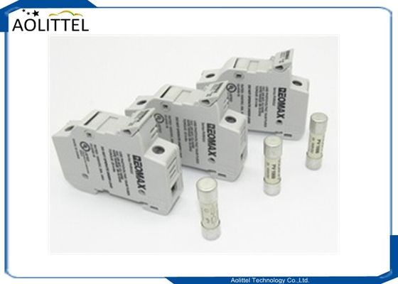 Power Safe 1 Pole 30A Rail Mount Fuse Holder PVRH1U For Ceramic Tube Solar PV Cartridge Fuse 1000VDC
