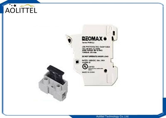 Power Safe 1 Pole 30A Rail Mount Fuse Holder PVRH1U For Ceramic Tube Solar PV Cartridge Fuse 1000VDC