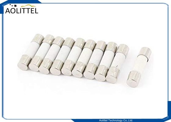 High Voltage Time Delay Ceramic Cartridge Fuses 5x20mm 500V 500mA With Explosion Proof Sand
