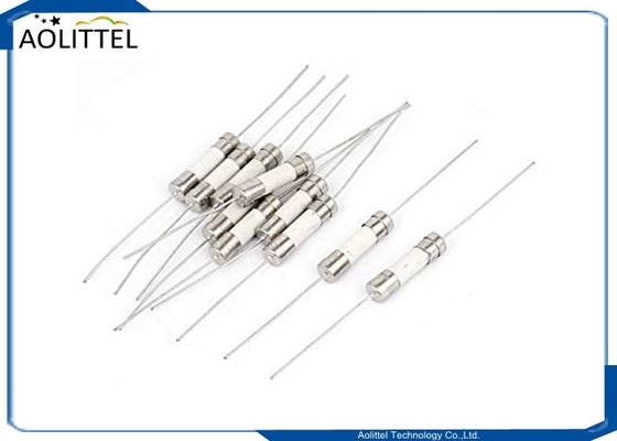 High Voltage Time Delay Ceramic Cartridge Fuses 5x20mm 500V 500mA With Explosion Proof Sand